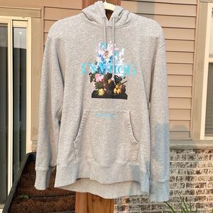 LAST CHANCE SALE - Louvre museum Peter Saville French floral hoodie